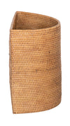 Loma Half-Moon Rattan Waste Basket