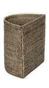 Loma Half-Moon Rattan Waste Basket