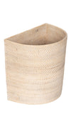 Loma Half-Moon Rattan Waste Basket