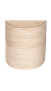 Loma Half-Moon Rattan Waste Basket