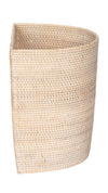 Loma Half-Moon Rattan Waste Basket