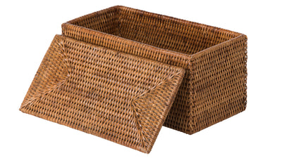 La Jolla Rectangular Rattan Storage and Toilet Roll Box