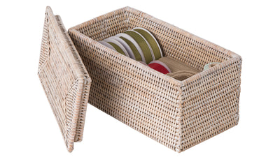 La Jolla Rectangular Rattan Storage and Toilet Roll Box