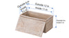 La Jolla Rectangular Rattan Storage and Toilet Roll Box, Honey-Brown