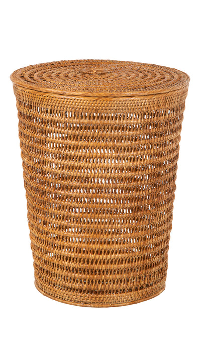 Cambria Rattan Laundry Mesh Hamper with Liner