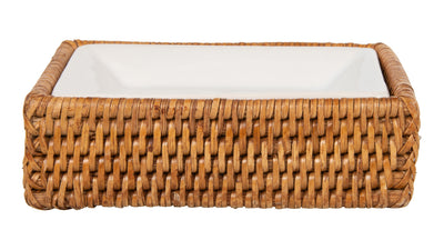 La Jolla Rattan Rectangular Soap Dish