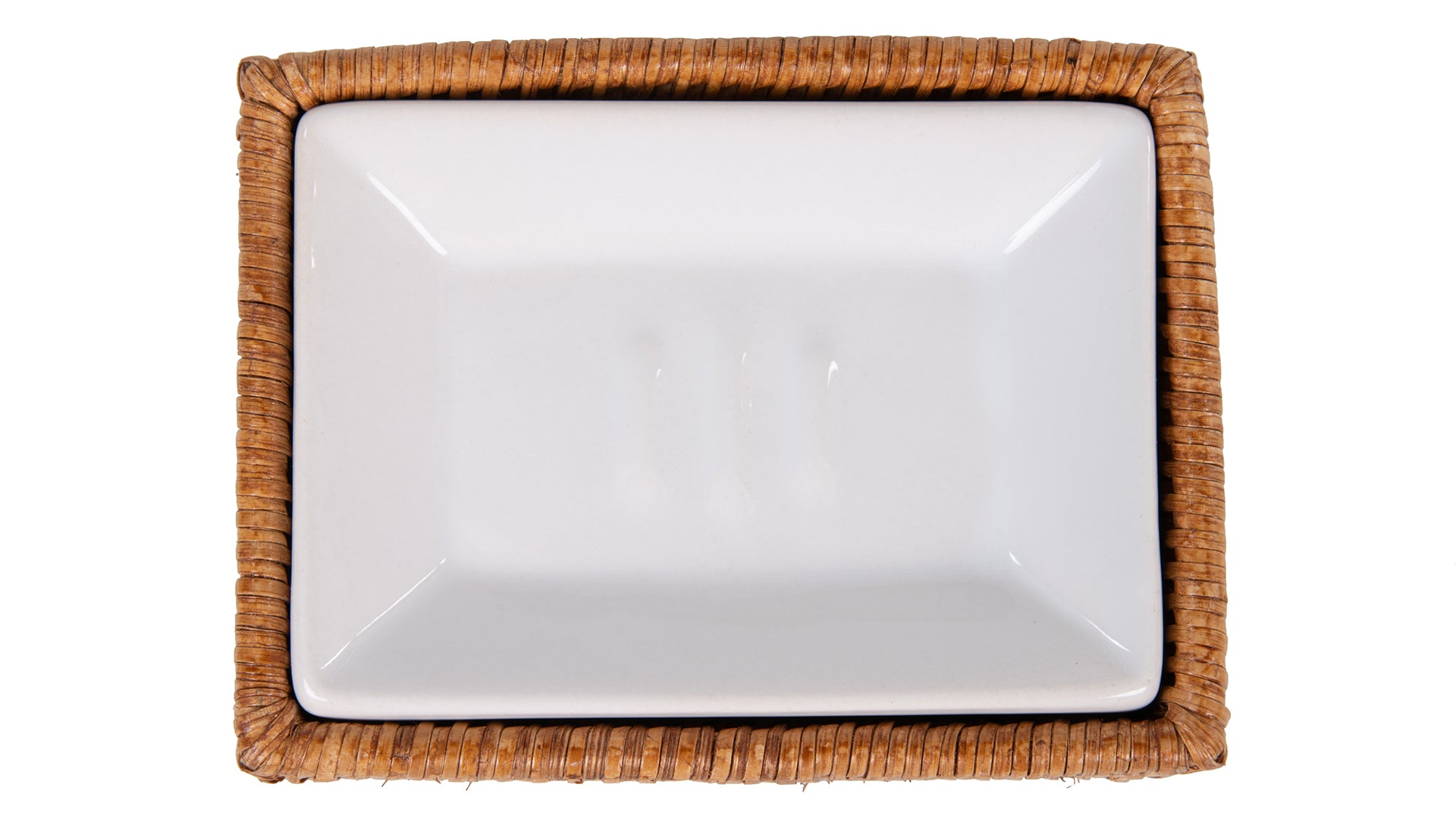 La Jolla Rattan Rectangular Soap Dish
