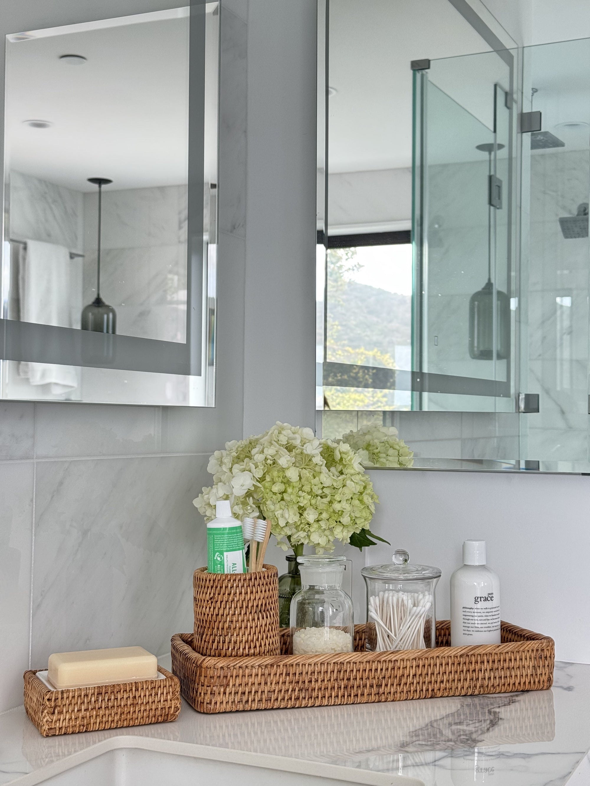 La Jolla Rattan Rectangular Soap Dish