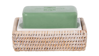 La Jolla Rattan Rectangular Soap Dish