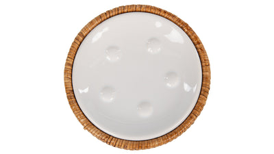 La Jolla Rattan Round Soap Dish