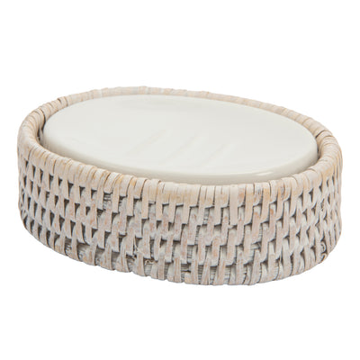 La Jolla Rattan Round/Oval Soap Dish