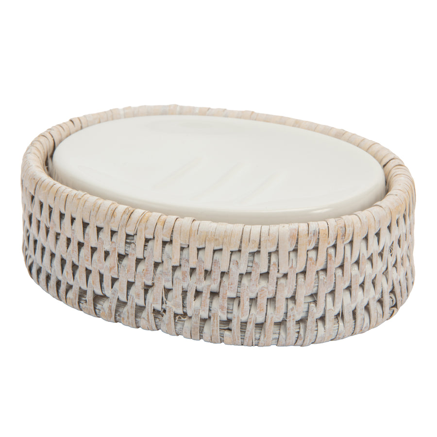 La Jolla Rattan Round/Oval Soap Dish