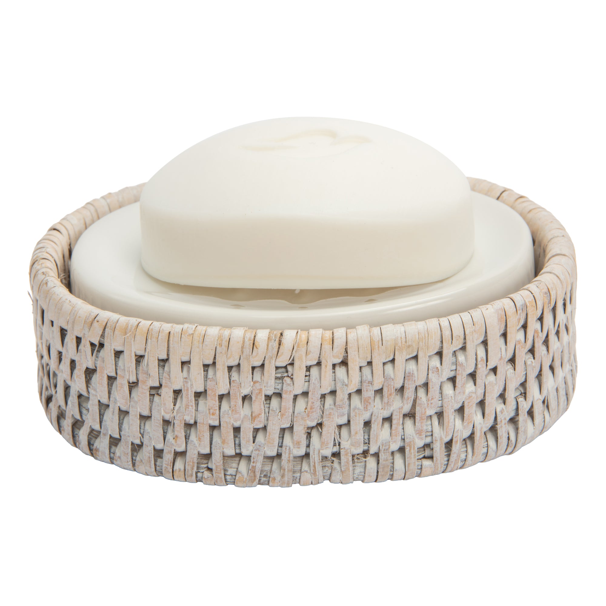 La Jolla Rattan Round/Oval Soap Dish