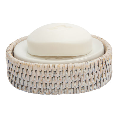 La Jolla Rattan Round/Oval Soap Dish