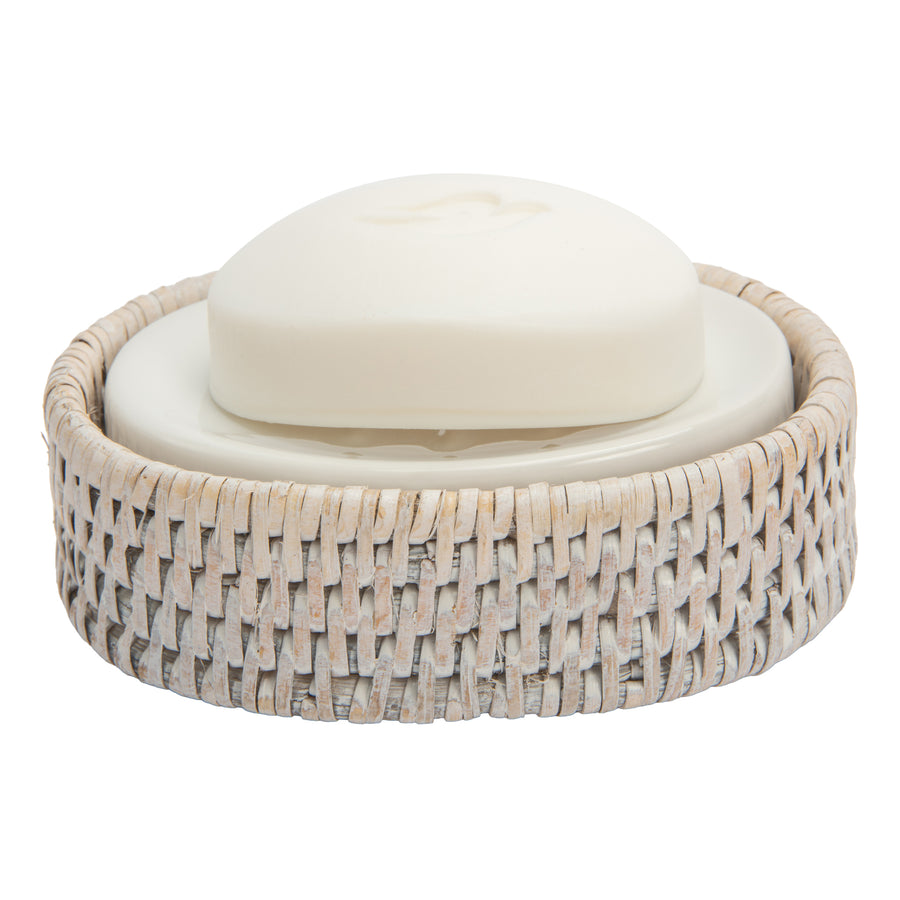 La Jolla Rattan Round/Oval Soap Dish