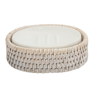 La Jolla Rattan Round/Oval Soap Dish