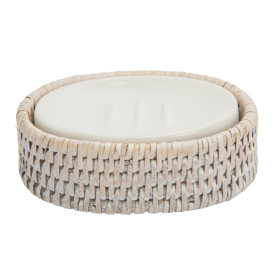 La Jolla Rattan Round/Oval Soap Dish