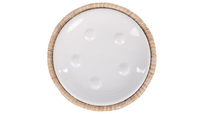 La Jolla Rattan Round Soap Dish