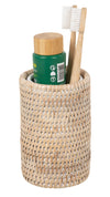 La Jolla Rattan Bathroom Tumbler and Toothbrush Holder (10 fl.oz.)