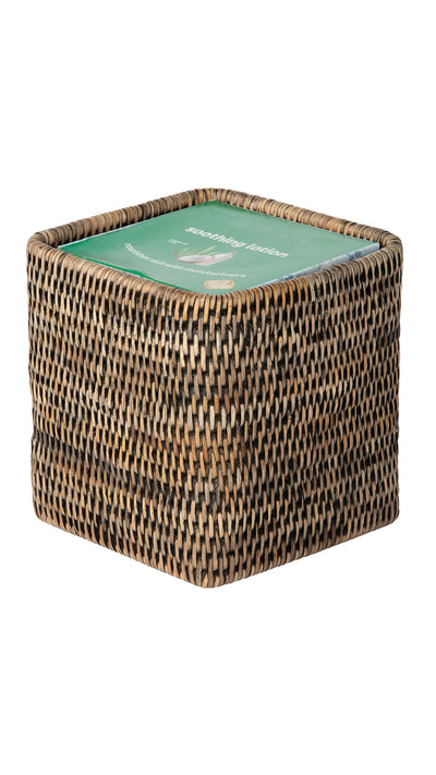 La Jolla Rattan Square Tissue Box Cover