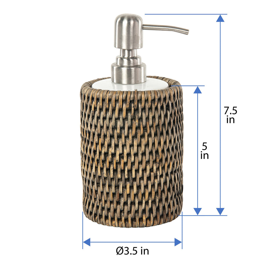La Jolla Rattan Liquid Soap Dispenser