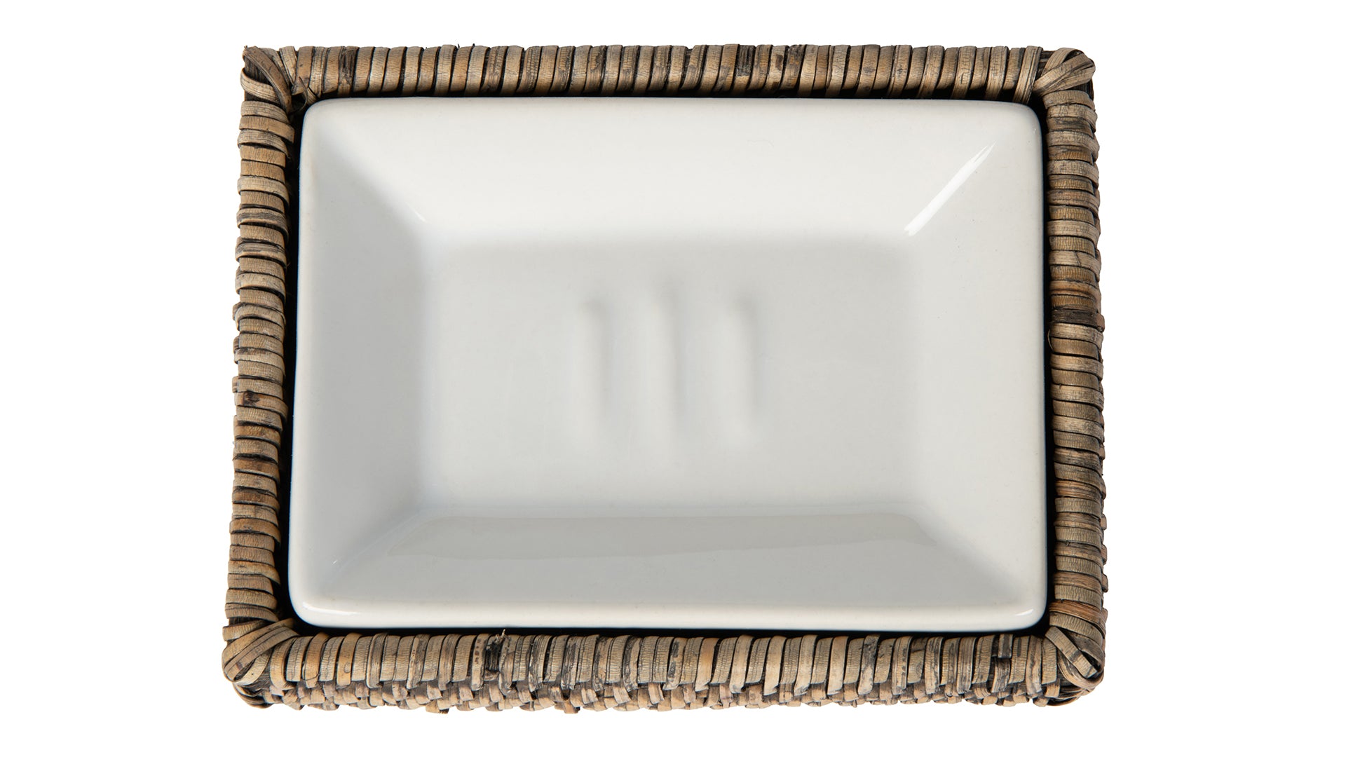 La Jolla Rattan Rectangular Soap Dish