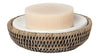 La Jolla Rattan Round Soap Dish