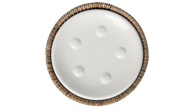 La Jolla Rattan Round Soap Dish