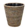 La Jolla Rattan Waste Basket with Plastic Insert