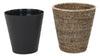 La Jolla Rattan Waste Basket with Plastic Insert