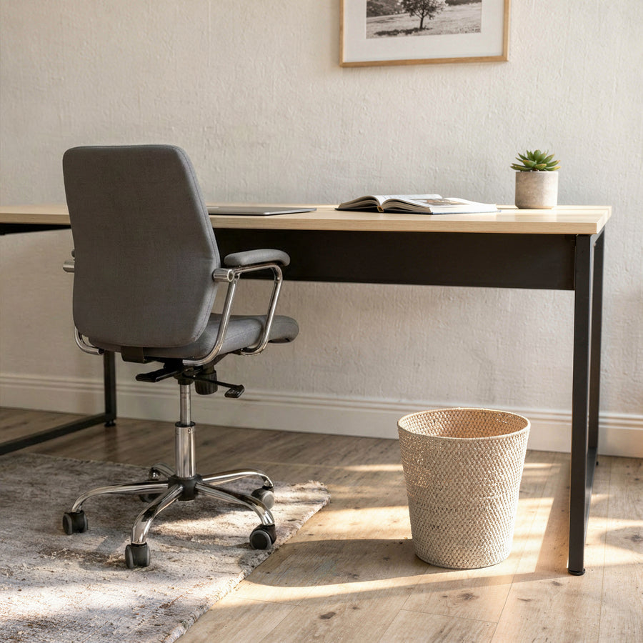 Loma Round Rattan Paper Waste Basket