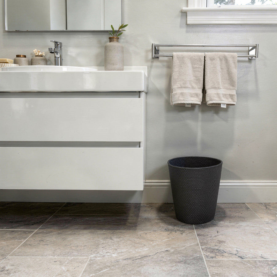 Loma Round Rattan Paper Waste Basket