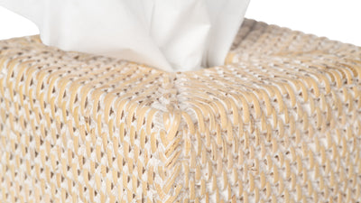 Loma Square Rattan Tissue Box Cover