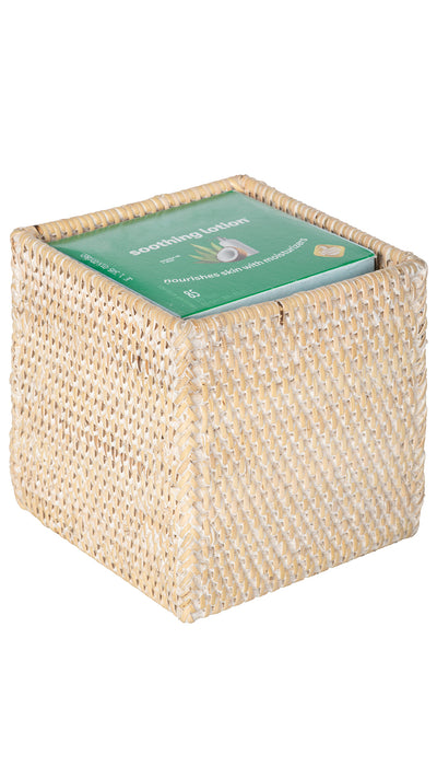 Loma Square Rattan Tissue Box Cover