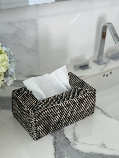 Loma Rectangular Rattan Tissue Box Cover