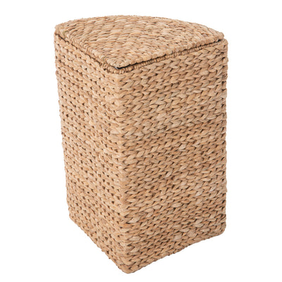 Pie Shaped Sea Grass Corner Hamper w/Liner, Natural