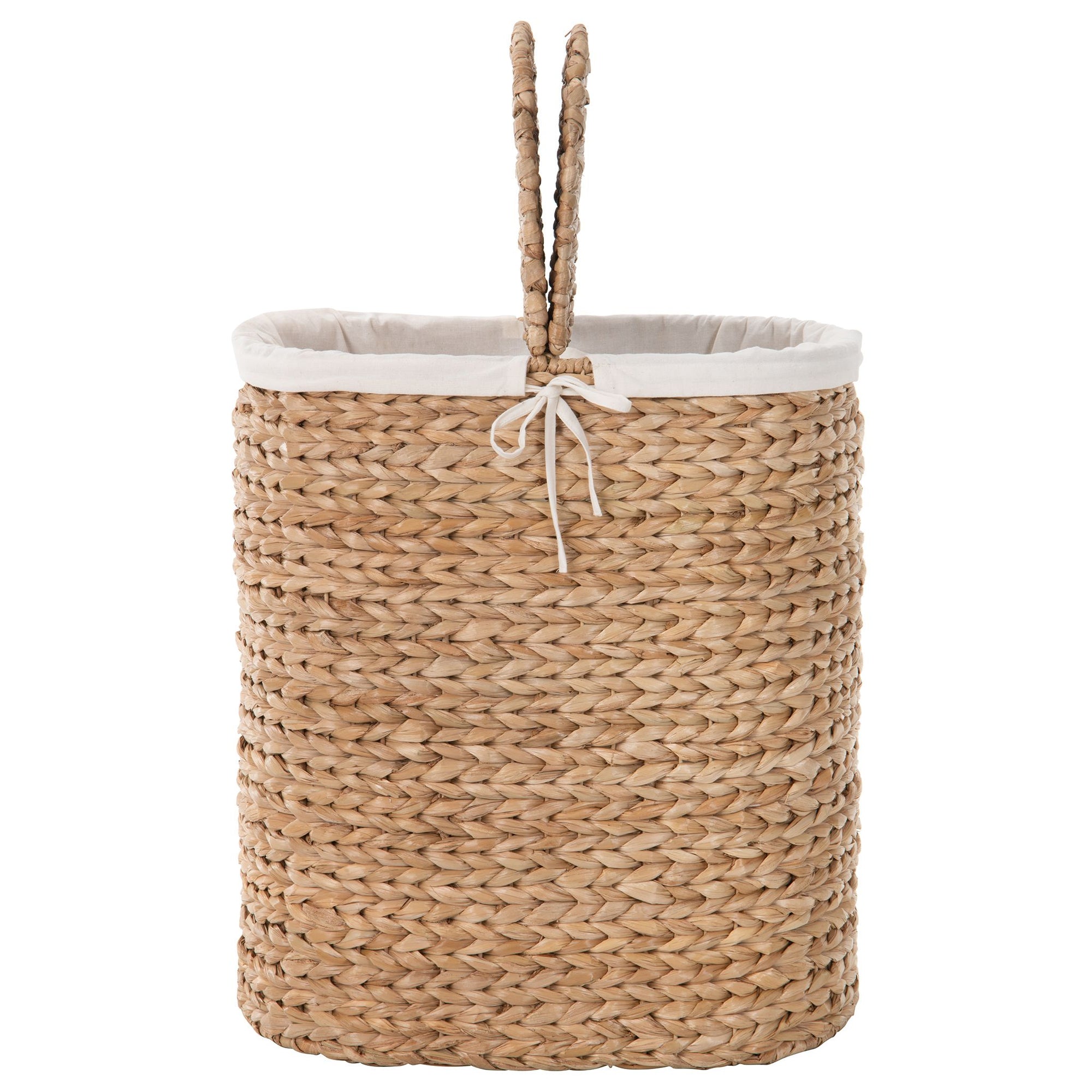 Sea Grass Half Moon Hamper and Laundry Basket with Removable Liner, Na