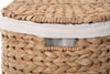 Oval Seagrass Laundry Sorter Hamper w/Liner, Natural