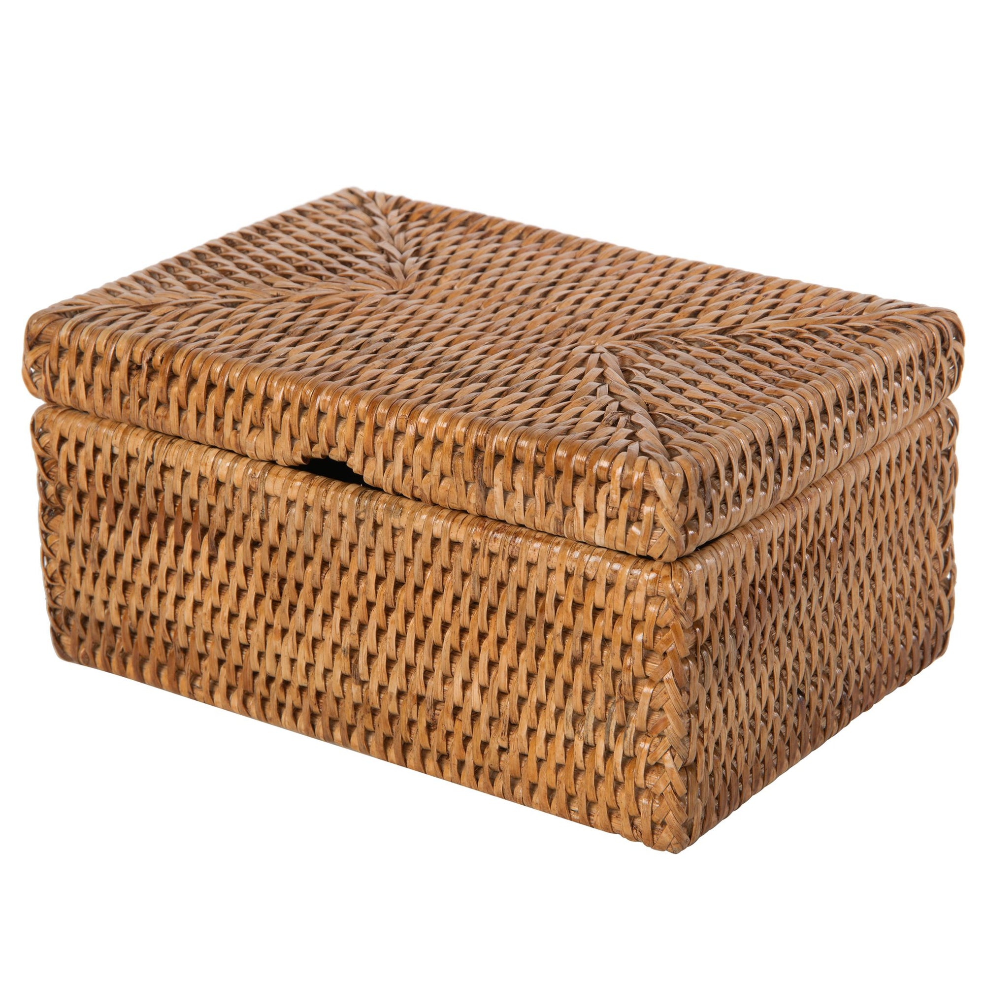 La Jolla Rattan Storage Box for Wet Wipes, Jewelery and More
