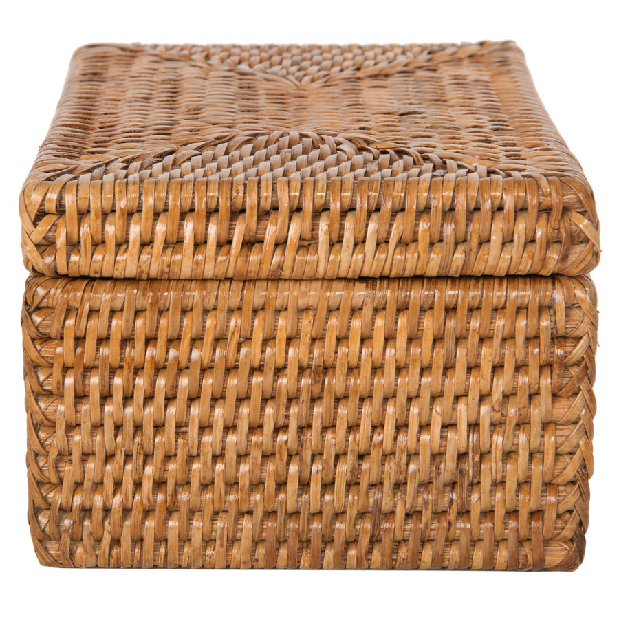 La Jolla Rattan Storage Box for Wet Wipes, Jewelery and More
