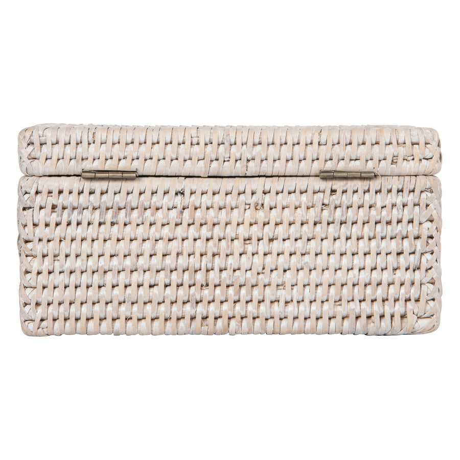 La Jolla Rattan Storage Box for Wet Wipes, Jewelery and More