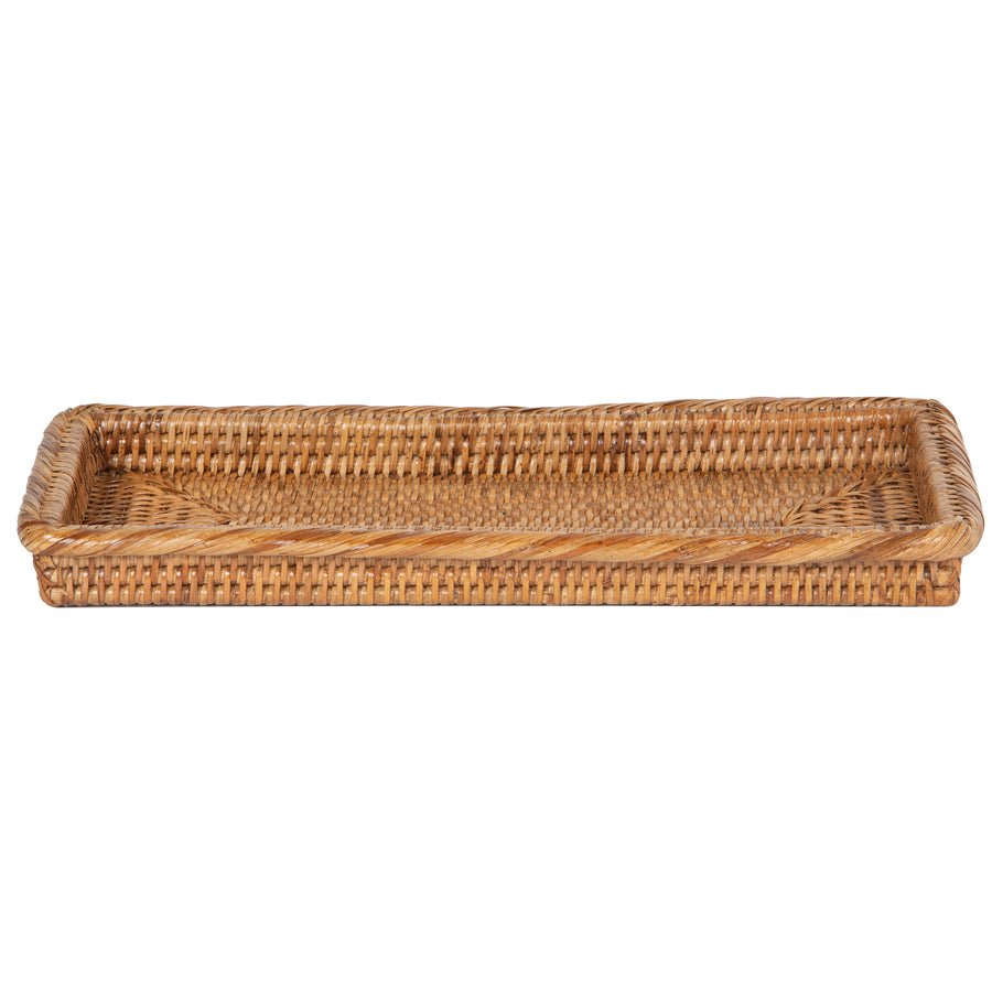 La Jolla Rattan Perfume, Vanity & Bathroom Counter Top Tray