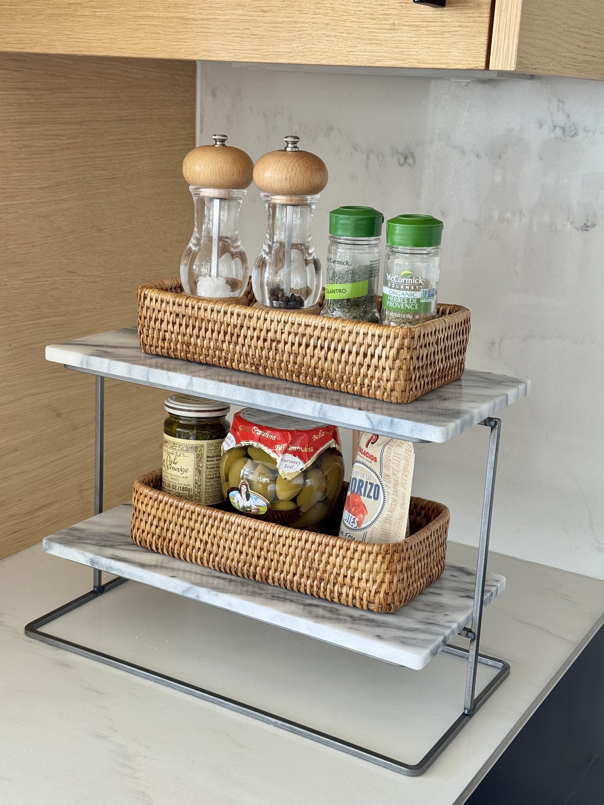 La Jolla Rattan Vanity & Bathroom Counter Top Tray