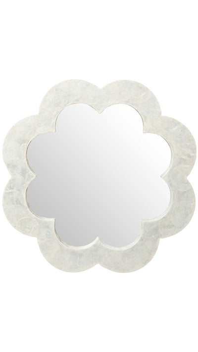 Flower Capiz Seashell Wall Mirror