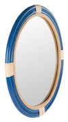 Nautical Decorative Wall Mirror in Rattan