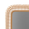 Rattan Coiled Rectangular Wall Mirror, Natural