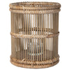 Baja Hurricane Rattan Candle Holders, Natural