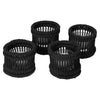 Baja Hurricane Decorative Rattan Candle Holders, Black