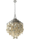 Round Chandelier with Round Capiz