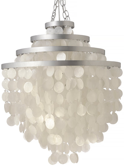 Round Chandelier with Round Capiz